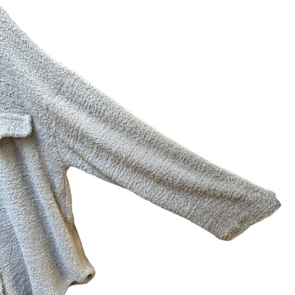 Sunland 17 Oversized Cozy‎ Button-Up Fleece Cardigan Cream Women's Size Medium - Picture 3 of 6